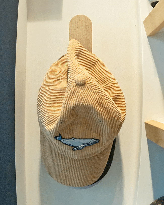 Solid wood hat and bag hooks with mid century modern design style