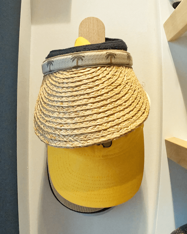 Solid wood hat and bag hooks with mid century modern design style